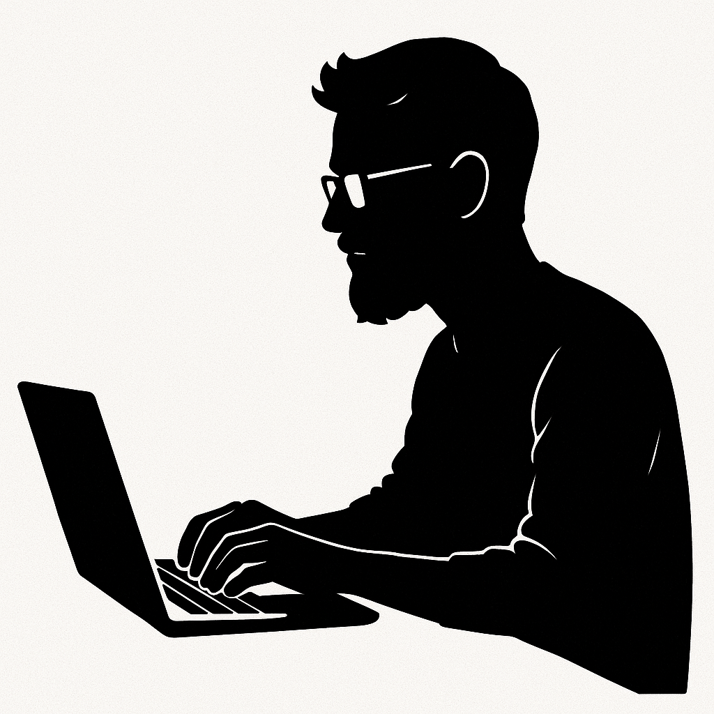 Computer silhouette
