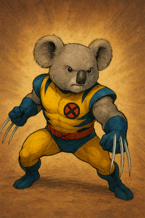 Super Koala Wolverine style
